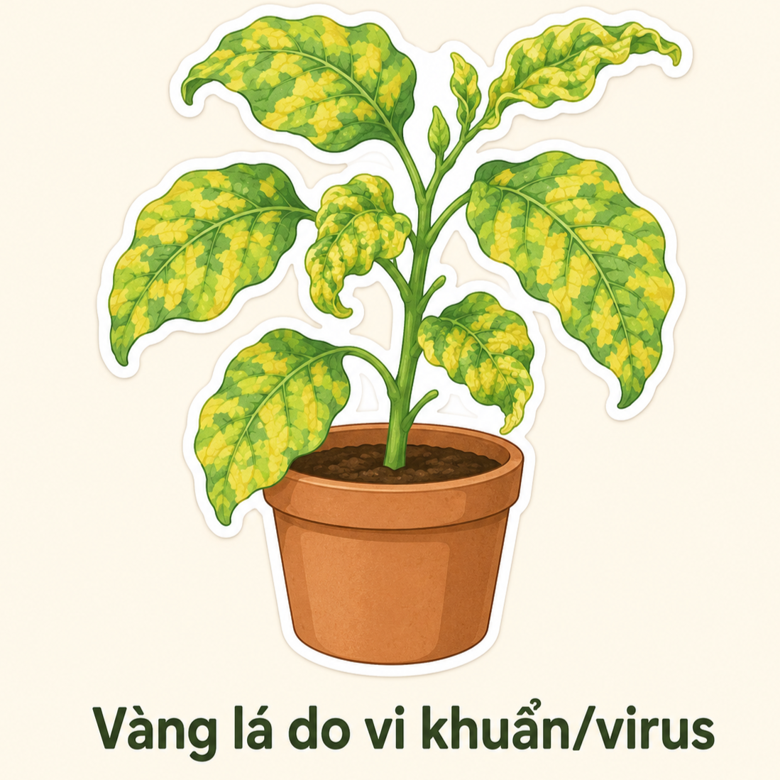 vàng lá do vi khuẩn